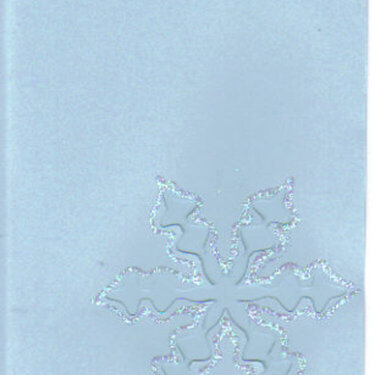 Snowflake Cut Out Christmas Card