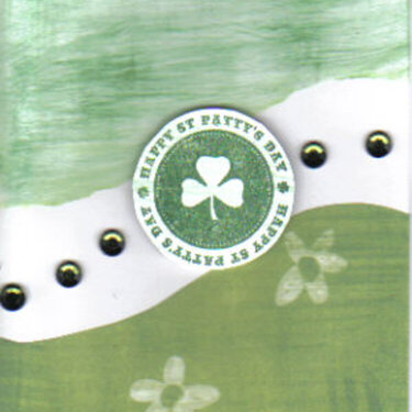 St. Pat&#039;s Day Card with Lace