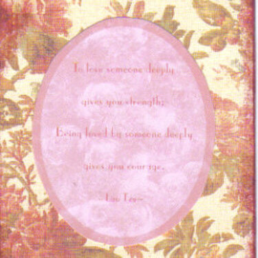 To Love Someone Deeply Valentine Card