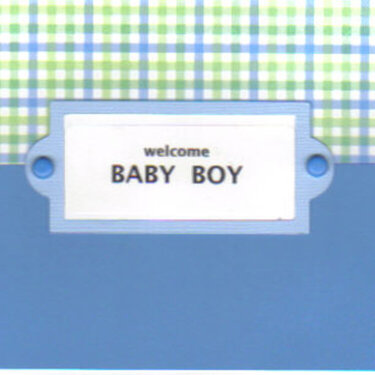 Welcome Baby Boy Card