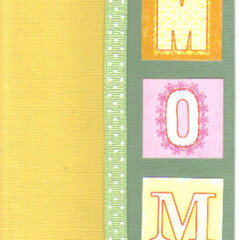 Yellow-Mint MOM Card