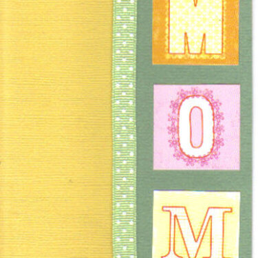 Yellow-Mint MOM Card