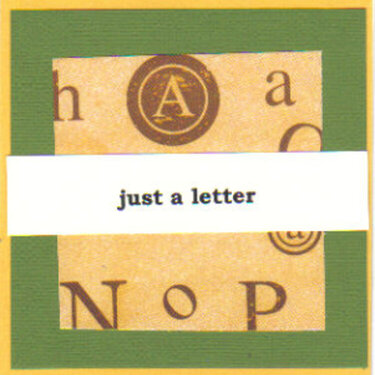 Just a Letter Card