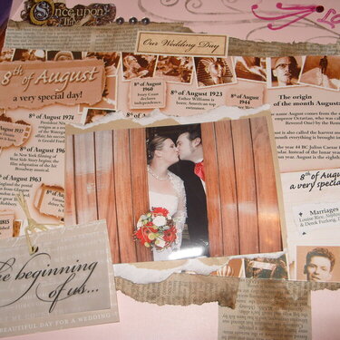 First page of wedding album