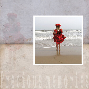Demi on the beach. Spain 2008