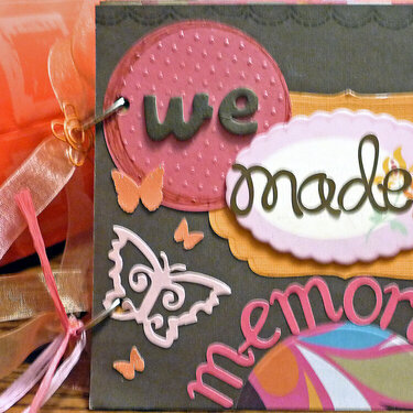 Friend we made memories mini album first page