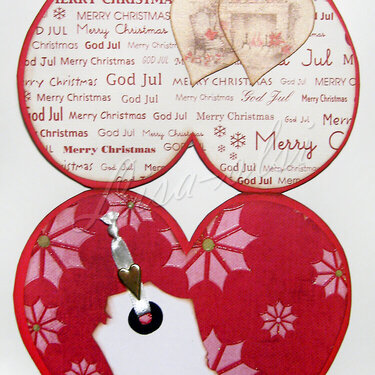 Heart, pic 2/2, inside. Christmas card week 6