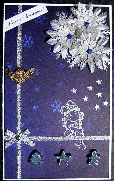 Gold and silver. Christmas card week 7