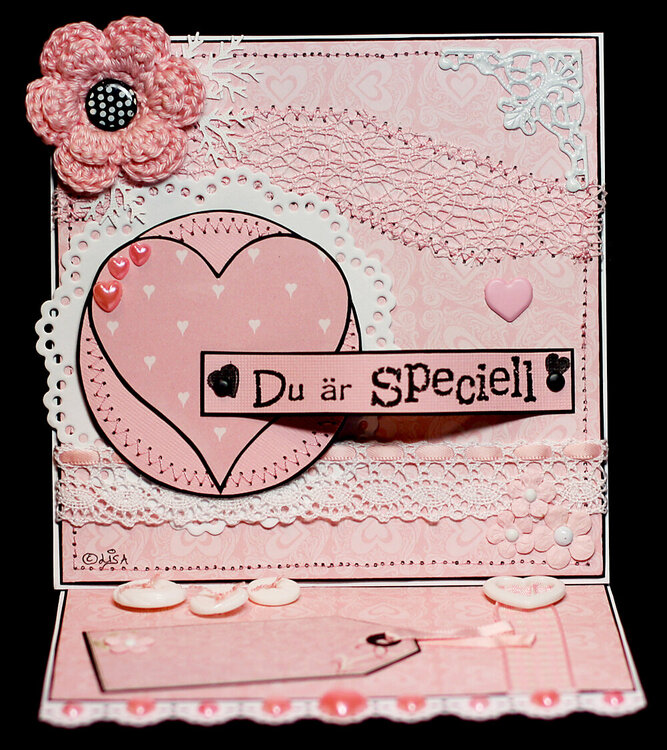 Easel card, pic 1/2. You are special.