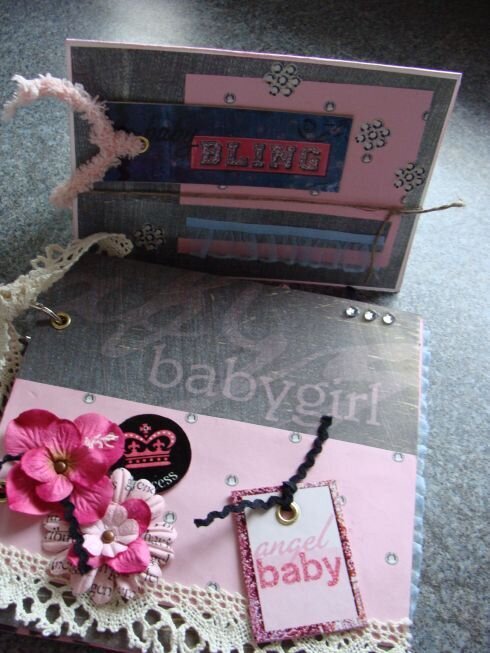 girly album with card