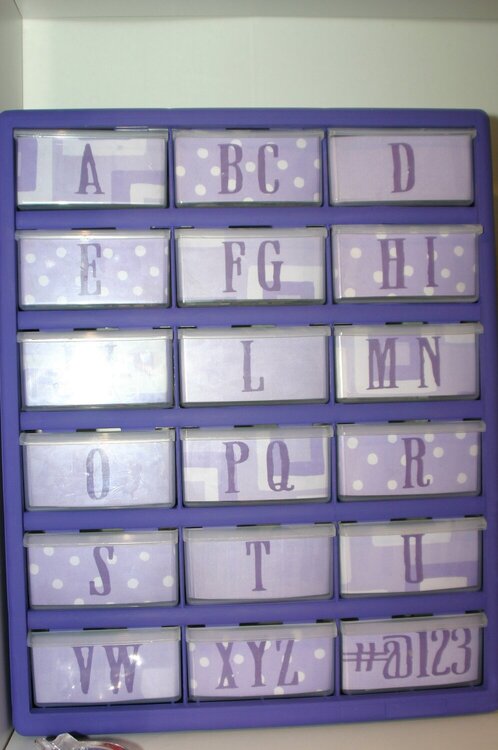 Chipboard letters