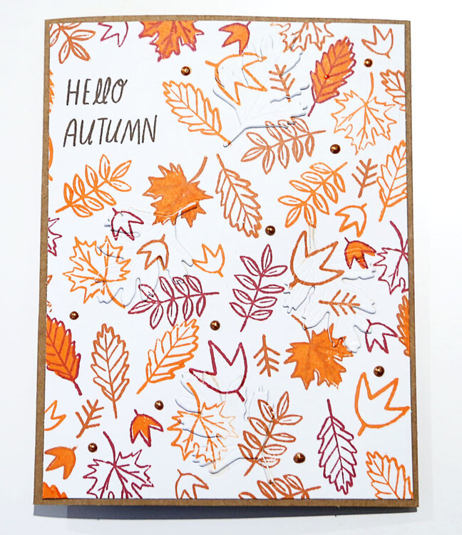 Hello Autumn card