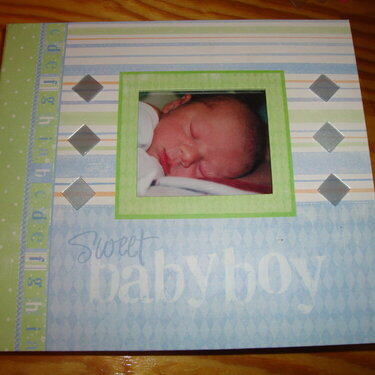 Sweet Baby Boy 8x8 scrapbook.