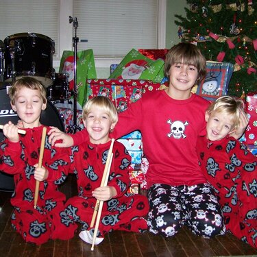2010 Christmas Morning - My Boys!