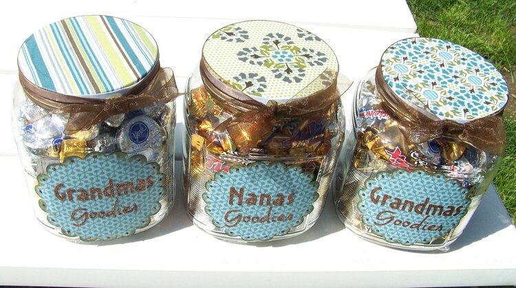 Grandma&#039;s Goodies Jars top view