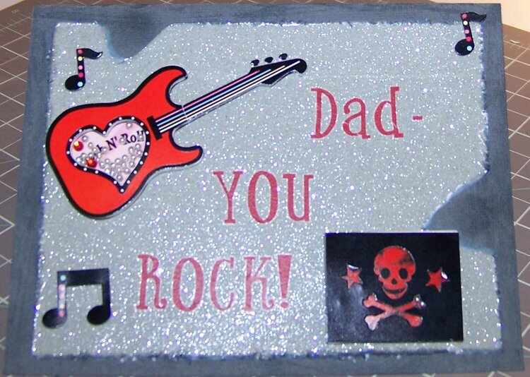 Dad Rocks Valentine Card