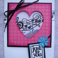 You Put the Music in My Heart Shaker Card