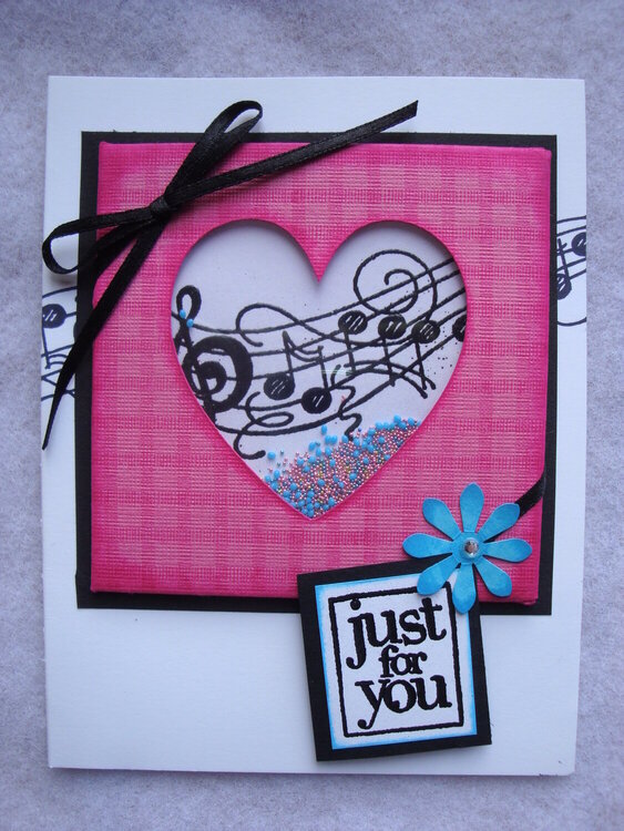 You Put the Music in My Heart Shaker Card