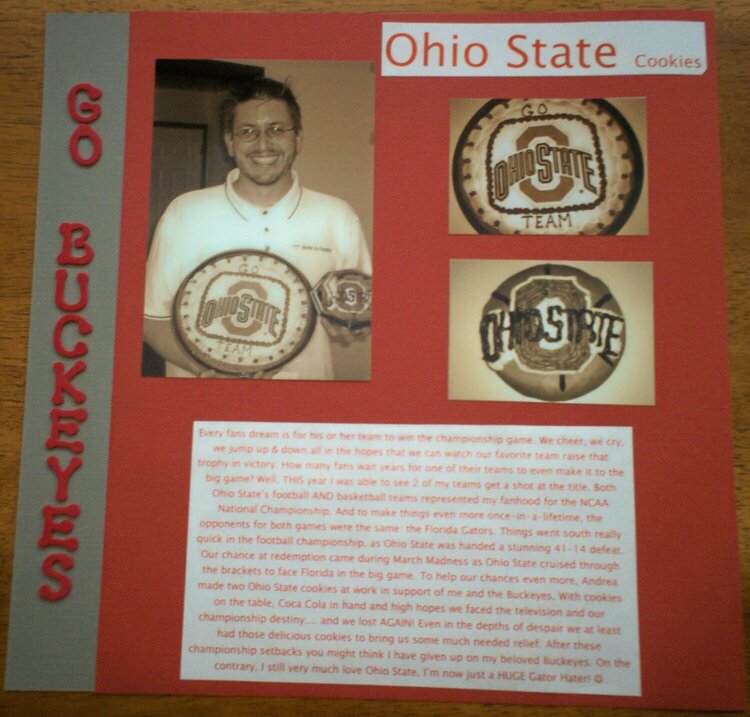 Ohio State Cookies