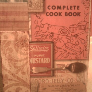 Clipboard Recipe Holder - close up of cooking-themed paper