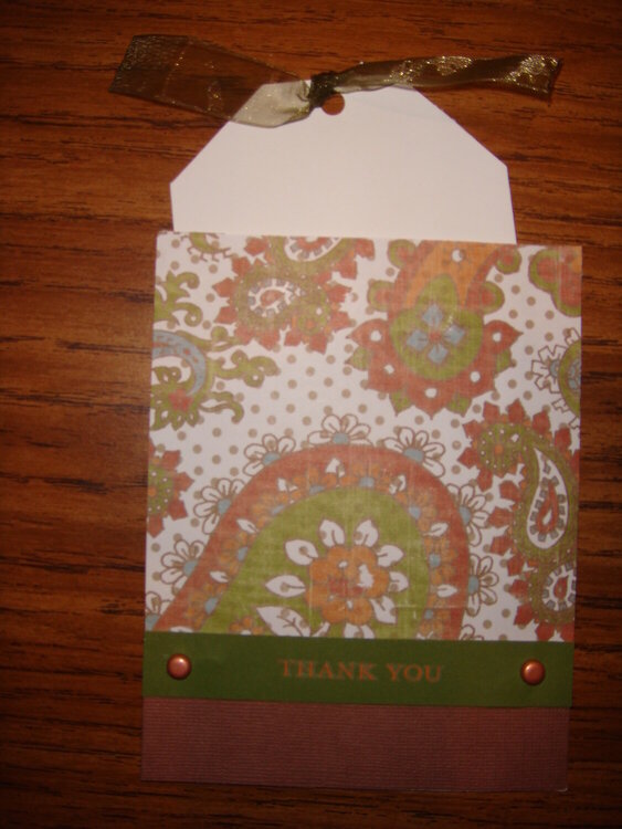 Pocket Thank You Card