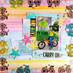 Carry On Scrapbook Page