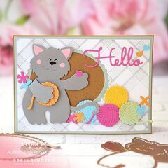 Hello Card with a Kitty