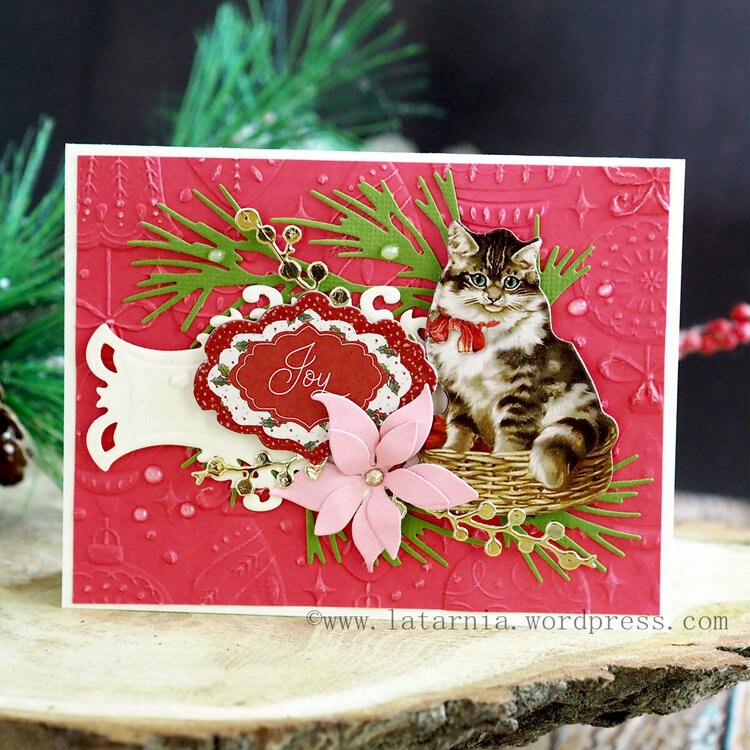 Christmas Card with a kitty