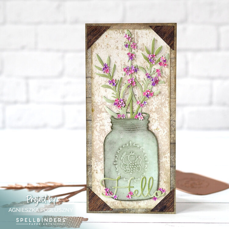 Lavender &amp; Mason Jar card