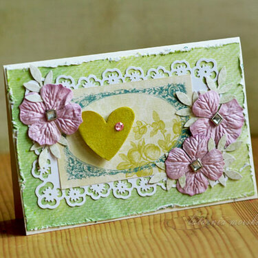 For You card wih a small heart