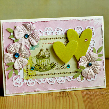 For You card with 2 hearts