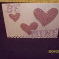 purple valentine card