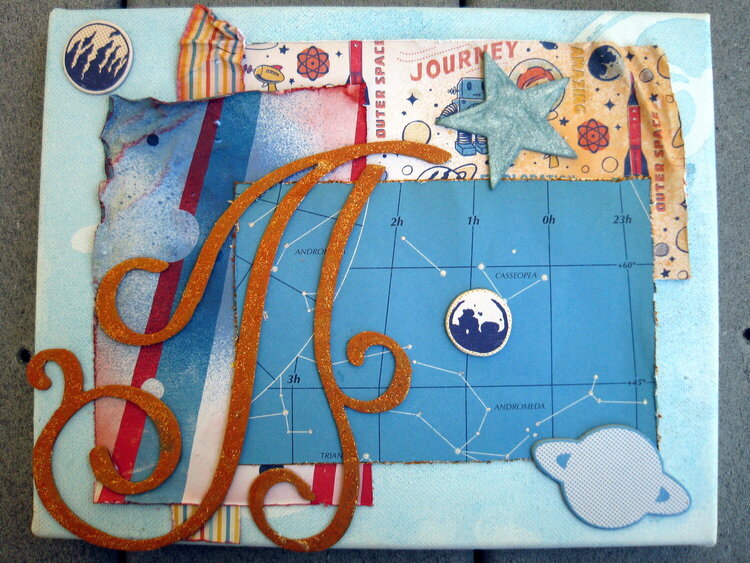 Altered Canvas for Nursery (Left)