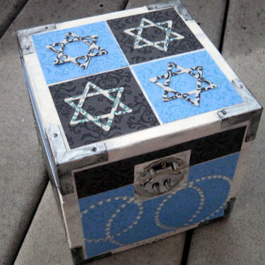 Hanukkah altered box