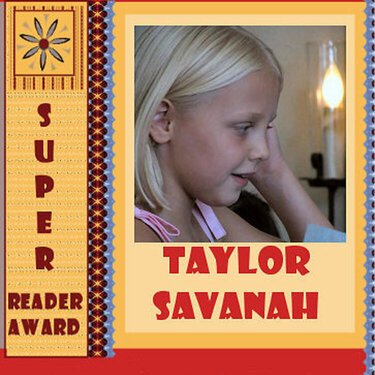 Super Reader Award For Tay