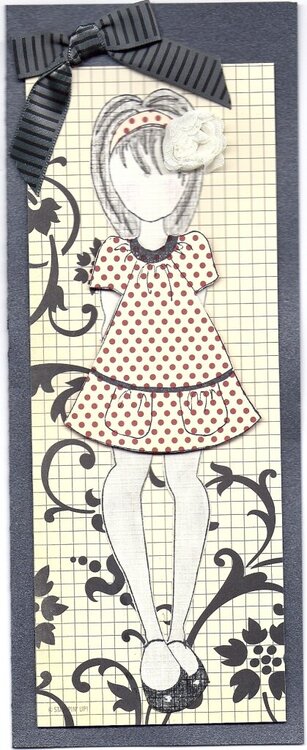 Prima paper doll card