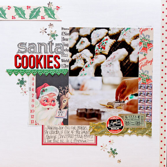 Santa Cookies by Megan Klauer &lt;br&gt;for Jenni Bowlin Studio&lt;/br&gt;
