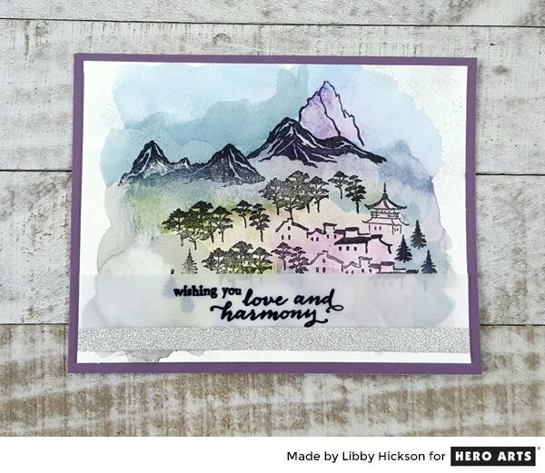 STAMPED INK PAINTINGS by Libby Hickson