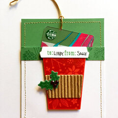 Coffee Gift Card Holder by Libby Hickson for Hero Arts