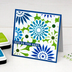 Hero Arts New Bold Inks and Stencil Cards by Kelly Rasmussen