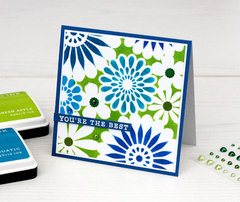 Hero Arts New Bold Inks and Stencil Cards by Kelly Rasmussen