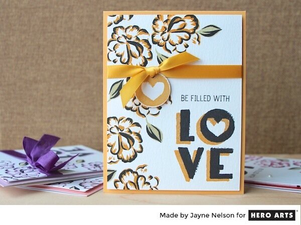 Love Little Heart Cards by Jayne Nelson for Hero Arts