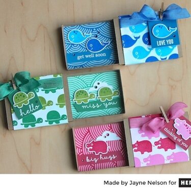 Matchbox-style Cards by Jayne Nelson for Hero Arts