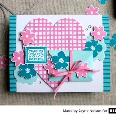 Valentine Post by Jayne Nelson for Hero Arts