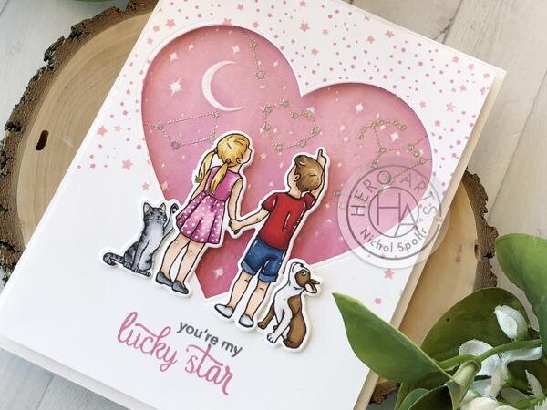 LUCKY STAR LOVE-THEMED CARD