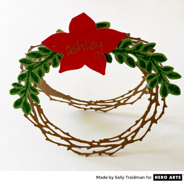 Standing Wreath Placecard