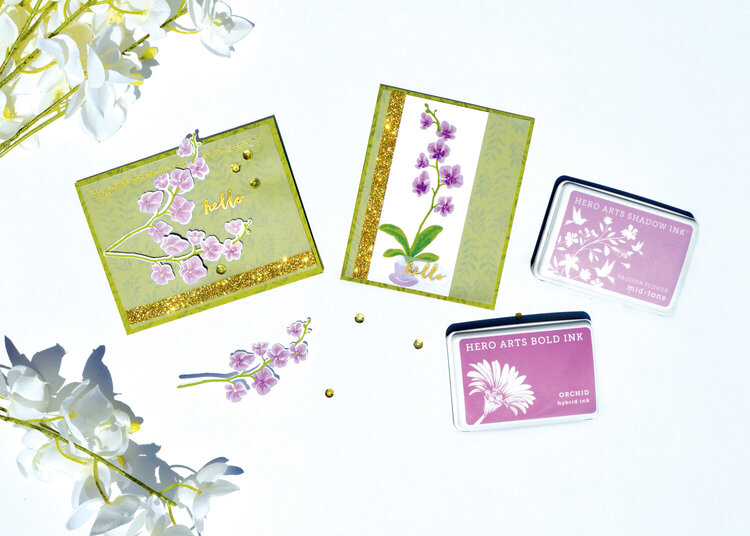 Libby&#039;s Color Layering Orchid Cards