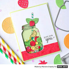 Fruit Shaker Card by Mariana Grigsby for Hero Arts