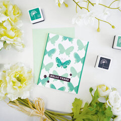 Color Layering Butterfly Card by May Park