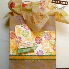 Fall Flower giftbag by Nancy Krueger